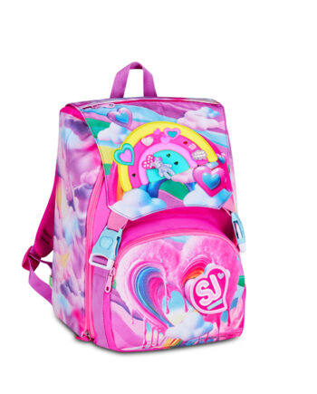 Gang Seven Skoletaske Joyful Pins Girl