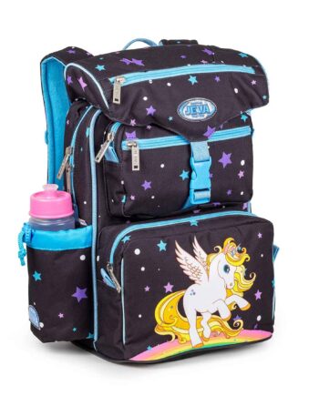 Jeva Beginners Skoletaske Golden Unicorn