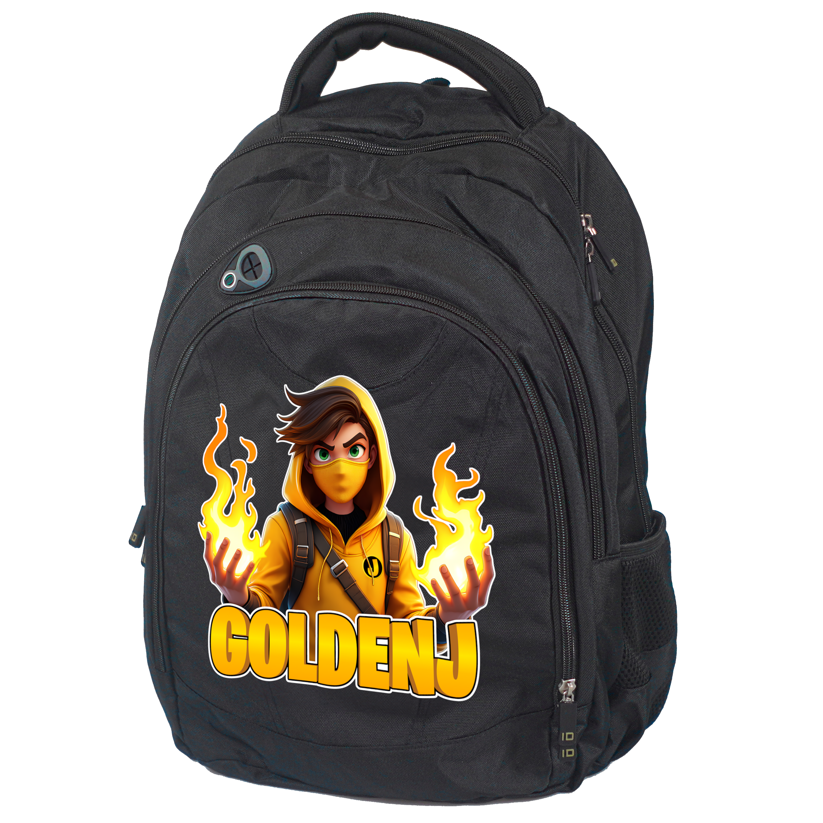Goldenj Flamme Skoletaske Geekd