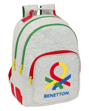 Benetton Pop Skoletaske Grå Børnerygsæk