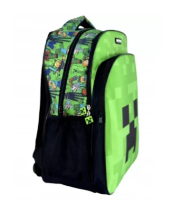 Minecraft Creeper Ansigt Skoletaske