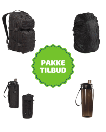 Sort Skoletaske  Pakketilbud Klasse