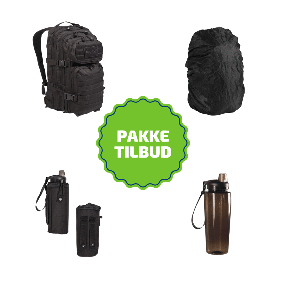 Sort Skoletaske Pakketilbud Klasse