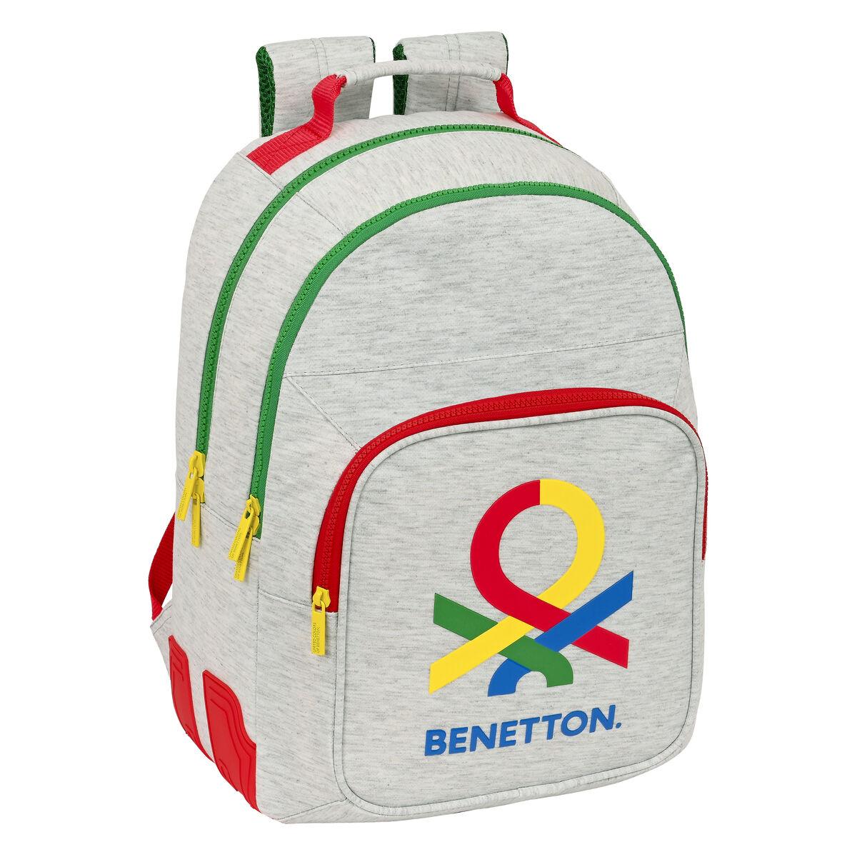 Benetton Pop Skoletaske Grå Børnerygsæk