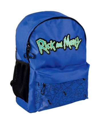 Rick   Morty Skoletaske Mørkeblå
