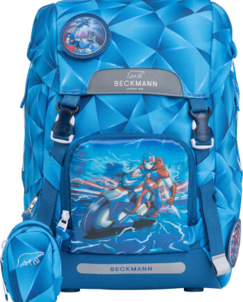 Skoletaske Beckmann Blue Lightning