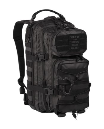 Helt Sort Skoletaske Tactical Black Klasse